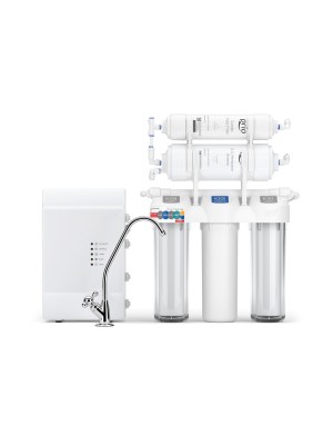 Система обратного осмоса Prio Новая Вода Praktic Osmos Stream OUD600 применяется для эффективной очистки воды, удаляет вредные примеси и делает воду безопасной для питья.